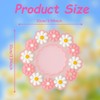KASESSS Coasters Set of 6, PVC Coaster, Daisy Pattern Drink