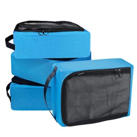 Travel Pouch, Mesh Pouch, Set of 4, Travel, Convenient Goods, Packing Pouch, Mesh Case, Travel Compression Bag, Gadget Case, Sorting Bag, Business Trip, Men's, Unisex, Bon Holiday, Homecoming, Bag,