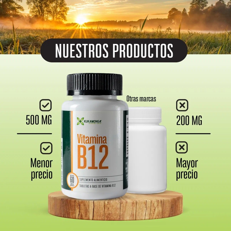 Vitamina B12 - 60 Tabletas Sin Sabor