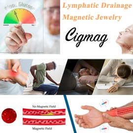 Cigmag 9X Lymphatic Drainage Copper Magnetic Bracelet for Women 99% Solid Pure Copper Ultra Strength Magnet Adjustable with Gift Box(Copper Tree of Life Pattern)