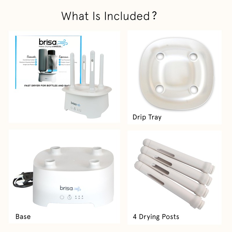 Bottle Drying Rack by Brisa - Powered Drying for Bottles,