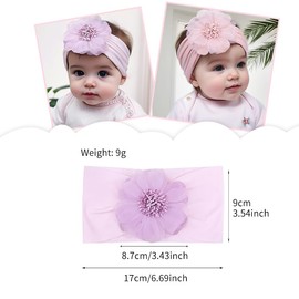 Baby Band, Hair Accessories, Hair Band, Hair Bow, Hair Ornament, Baby Ribbon, Children, Girl, Hair Ornament, 3-piece Set (MS5279, 3-Piece Set)