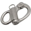 POFET 52mm-316 Stainless Steel Fixed Snap Shackle Spring Shackles, Hand