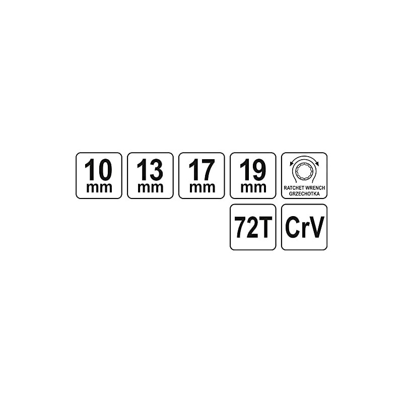 YATO YT-4945 – Double Ratchet Wrench 10 x 13 x
