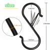 HIDOSNG 20Pcs S Hooks with Safety Buckle, 3.5 inch Heavy