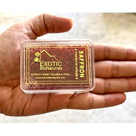 SAFFRON, Genuine Grade A+, Premium Quality All Red, Organically Grown, Super Negin - 1 Gram
