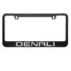 GMC Denali Black License Plate Frame.