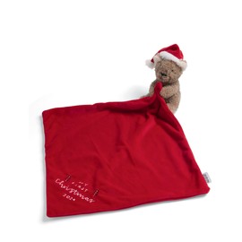 Mamas & Papas My First Christmas 2024 Bear Comforter, Red
