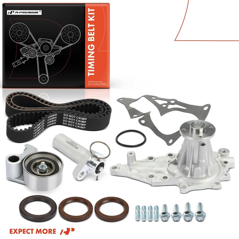 A-Premium Engine Timing Belt Kit with Water Pump Compatible with