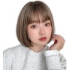 BrightLala hf1782-RDA-M Bare Skin Wig, Short Bob, Women's Full Wig,