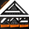 Speed Square Set, AivaToba 12 Inch/300mm Aluminum Alloy Metric Triangle