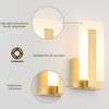 Joosenhouse Modern LED Wall Sconce Set of 2, Brass Warm