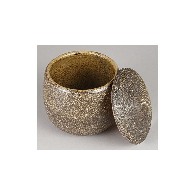 Sento Senga Pottery 11-0243041 Iga Ware Ohitsu Black Persimmon Glaze