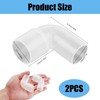 2 Pack CPAP Elbow Connector,CPAP Hose Adaptor Compatible for ResMed