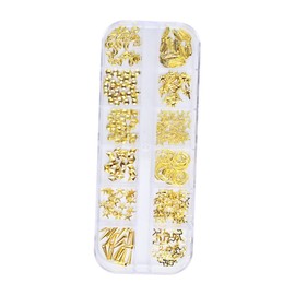 minkissy 100pcs Nail Gems Metal Charms for Nail Art Rivet Decor Diy Manicure Accessories Metal Ornaments