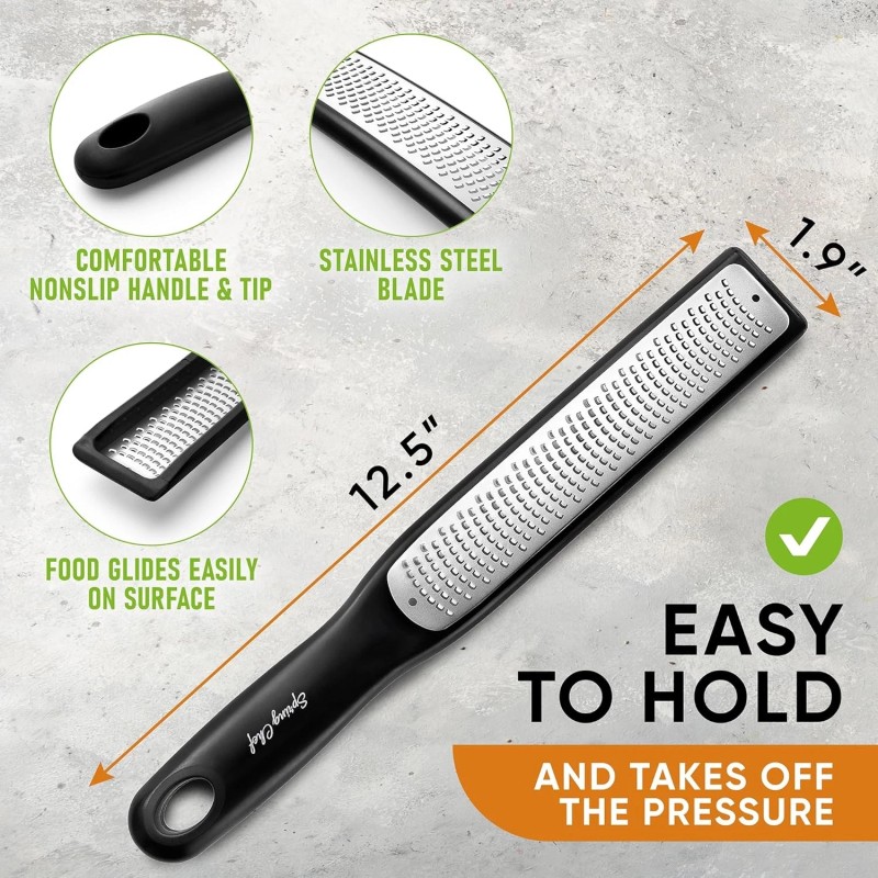 Spring Chef Premium Lemon Zester Grater with Handle