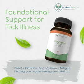 Return Healthy Foundation Formula | Tick Immune Support Supplement | with Japanese Knotweed Root, Cat's Claw, Milk Thistle | Resveratrol Supplement | Non-GMO, All-Natural & Vegetarian, 270 Capsules