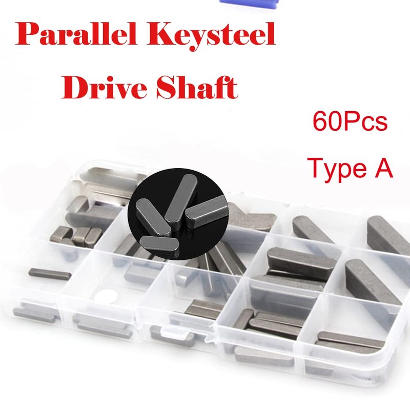 Round End Key Set, Stainless Steel Parallel Drive Shaft Key