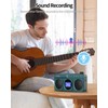 SEMIER Small Digital FM Radio Bluetooth Speaker, Handheld Rechargeable Radio