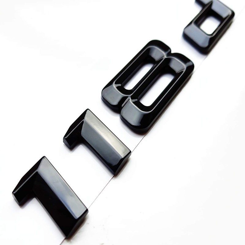 MCK Auto - 118d Black Glossy Rear Logo Rear Emblem