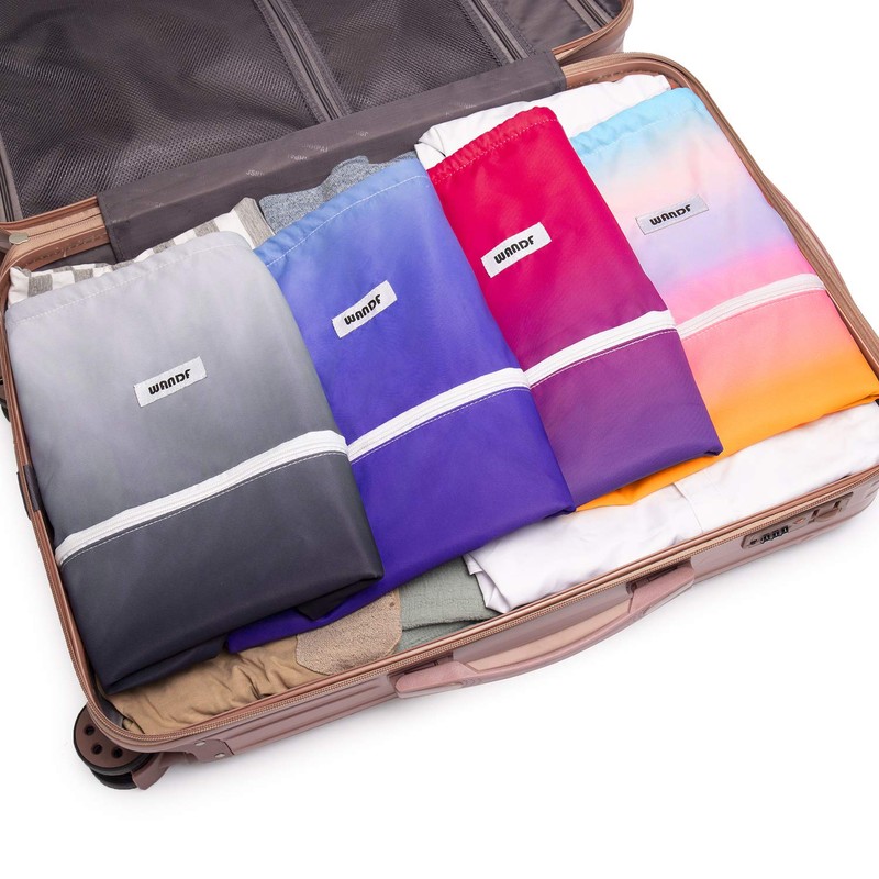 WANDF Drawstring Backpack String Bag Sackpack Cinch Water Resistant Nylon