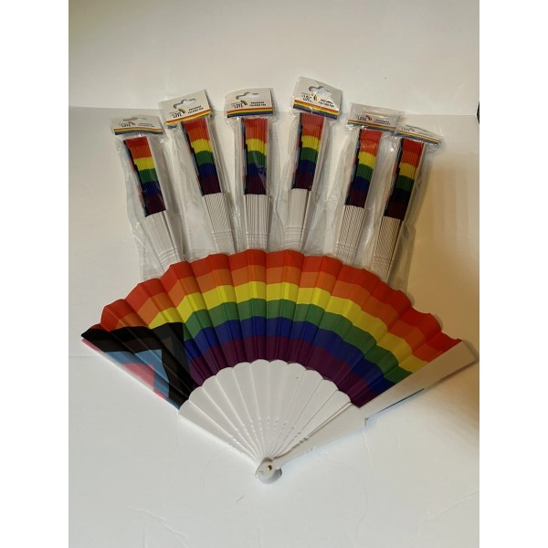 Pride Season Of Love Progress Folding Fan Rainbow Pride Lot