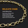KYUNHOO 5 Meters Light Gold Chain for Jewelry Making Oval