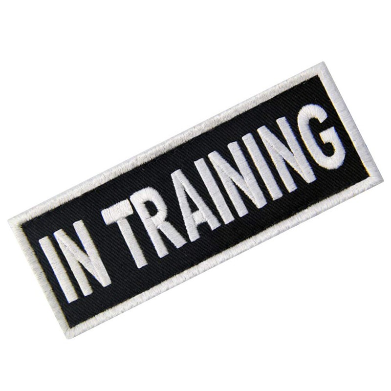 Service Dog in Training Vests/Harnesses Patch Embroidered Badge Fastener Hook