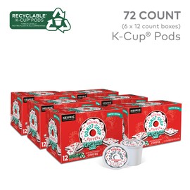 The Original Donut Shop Peppermint Bark Keurig Single-Serve K-Cup Pods, Light Roast Coffee, 72 Count