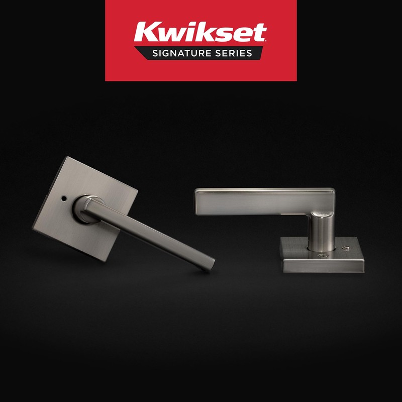 Kwikset Halifax Interior Privacy Door Handle with Lock, Door Lever
