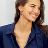 Gacimy 14K Gold Plated Criss Cross Hoop Earrings for Women,