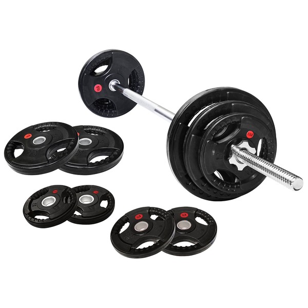 Fitvids Cast Iron 1" Standard Weight Plates Including 5FT Standard