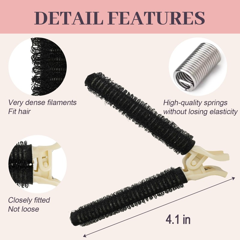 JIRIS 4PCS Volumizing Hair Clips for Root Lift & Volume