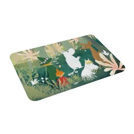 Moomin Entrance Mat, Outdoor, Indoor, Indoor Doormat, Stylish, Anti-Slip, Washable, Quick Drying, Water Absorbent, Washable, Bath Mat, Fluffy, Doormat, Mud Removing Mat, Bathroom, Kitchen, Commercial Use, Home Use, 19.7 x 31.5 inches (50 x 80 cm)