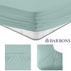 BARBONS Fitted Sheet, 160 x 200 cm, 100% Cotton, Oeko-Tex