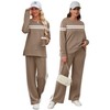 XIEERDUO Women Two Piece Outfits Casual Fall 2 Pc Lounge