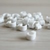 Bolsa Con 100 Grapas Para Cable Curva Blanca 6mm