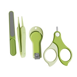 Hohopeti 1 Set Travel Nail Clipper Set for Boy Girl Safe Gentle Nail Clippers with Rounded Edges Blades Convenient Storage Box for Newborn Care