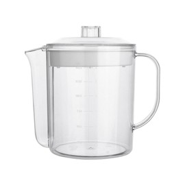 Luxshiny 1500Ml Grease Separator for Cooking with Strainer: Oil Broth Separator Measuring Cup for Home Use