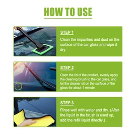 CAPEDIEM New Glass Cleaning Board, Automotive Oil Film Brush, Reusable, Improves Clarity and Visibility.Oil Film Cleaning Brush for Car Windows (1, greener)