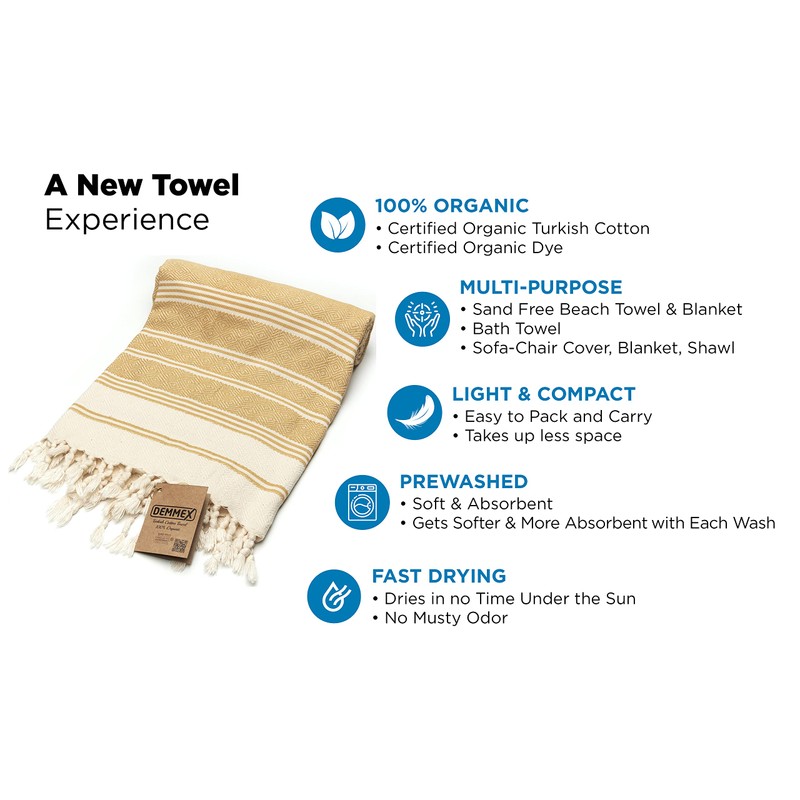 DEMMEX Oeko-TEX Certified 100% Organic Cotton & Organic Dye Prewashed