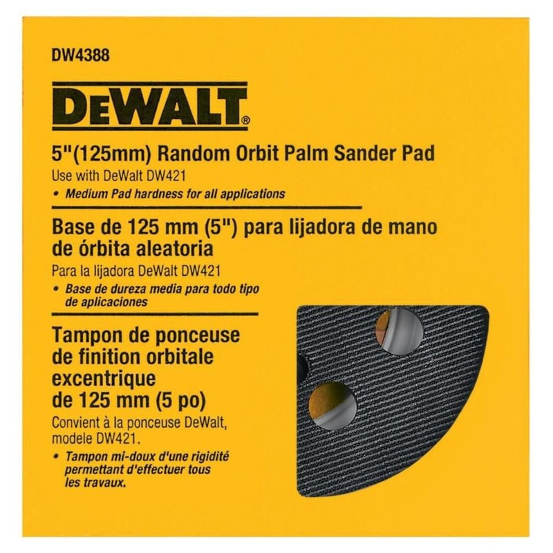 DEWALT Sander Pad, 5-Inch Orbital, Fits the DW421K and DW423K