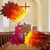 Baisdan 54"x45" Worship Flags for Dance Church, Praise Dance Flags