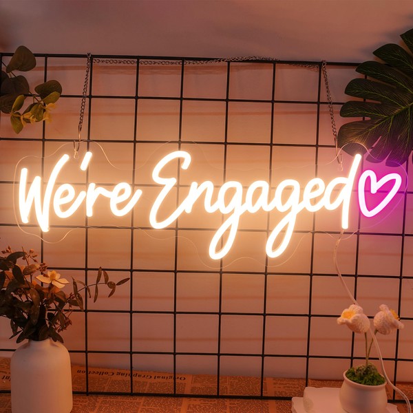 We‘re Engaged neon Sign - Levels Dimmable USB neon Lights