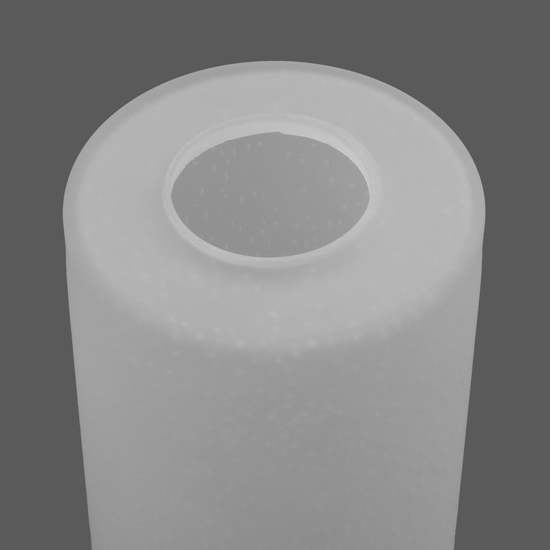Anmire 3 Pack Frosted Seeded Glass Shade Replacement, Cylinder Light