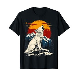 Wolf Graphic Tee Forest Nature Mountains Adventure Vintage T-Shirt