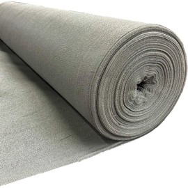 Farm Plastic Supply - Gray Shade Cloth - 75% - Mesh Fabric for Fence Privacy Screen, Garden Shade, Mesh Fence Screening, Shade Cloth Rolls, Wind Screen, Gray Shade Cloth (12' x 20)