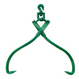 Timber Claw Hook, 18in - Log Lifting Tongs Heavy Duty Grapple Timber Claw, Lumber Skidding Tongs Logging Grabber 18" Jaw Opening