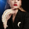 AILONMEI Elegant Delicate Statement Pearl Brooches and Pins for Women