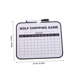 Parliky Golf Scorebook Double-Sided Whiteboard Portable Erasable Scoreboard Golf Cart Accessory Game Enhancer